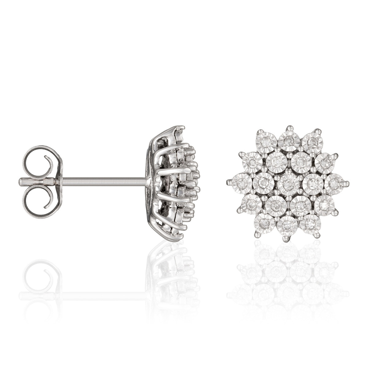 Boucles d'oreilles "Glorieuse" Or blanc Boucles d'oreilles "Glorieuse" Or blanc