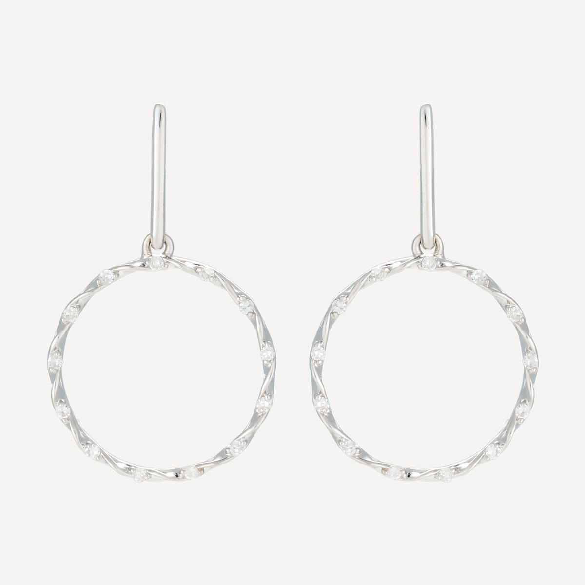 Boucles d'oreilles "Superbe Harmonie" Or blanc Boucles d'oreilles "Superbe Harmonie" Or blanc