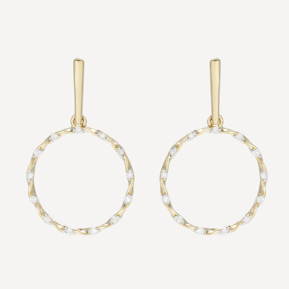 Boucles d'oreilles "Superbe Harmonie" Or jaune et Diamant Boucles d'oreilles "Superbe Harmonie" Or jaune et Diamant