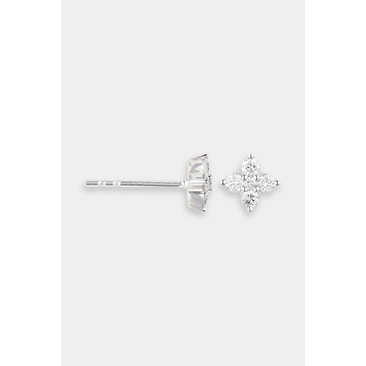 Boucles d'oreilles "Honnête" Or blanc et Diamant Boucles d'oreilles "Honnête" Or blanc et Diamant