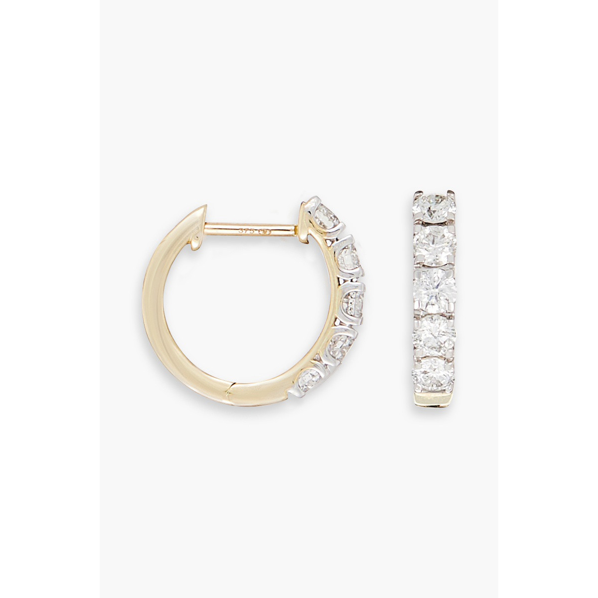 Boucles d'oreilles "Humble" Or jaune et Diamant Boucles d'oreilles "Humble" Or jaune et Diamant