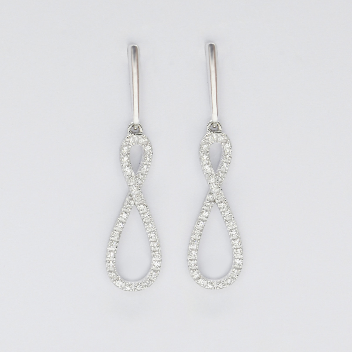 Boucles d'oreilles "Idéale" Or blanc et Diamant Boucles d'oreilles "Idéale" Or blanc et Diamant