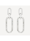 Boucles d'oreilles "Immaculée" Or blanc et Diamant