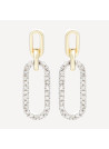 Boucles d'oreilles "Immaculée" Or jaune et Diamant