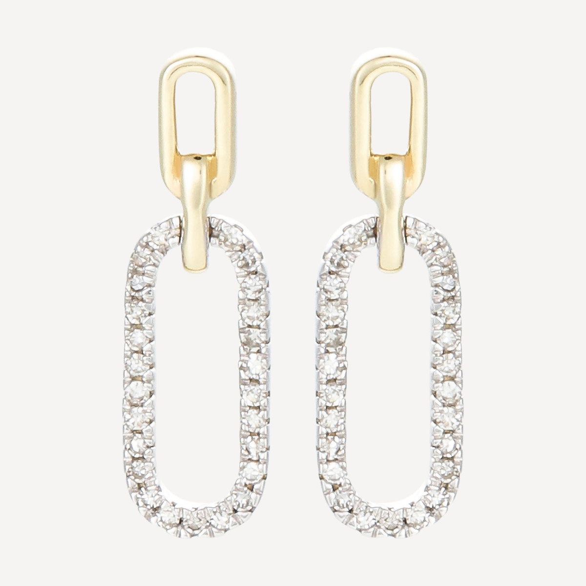 Boucles d'oreilles "Immaculée" Or jaune et Diamant Boucles d'oreilles "Immaculée" Or jaune et Diamant