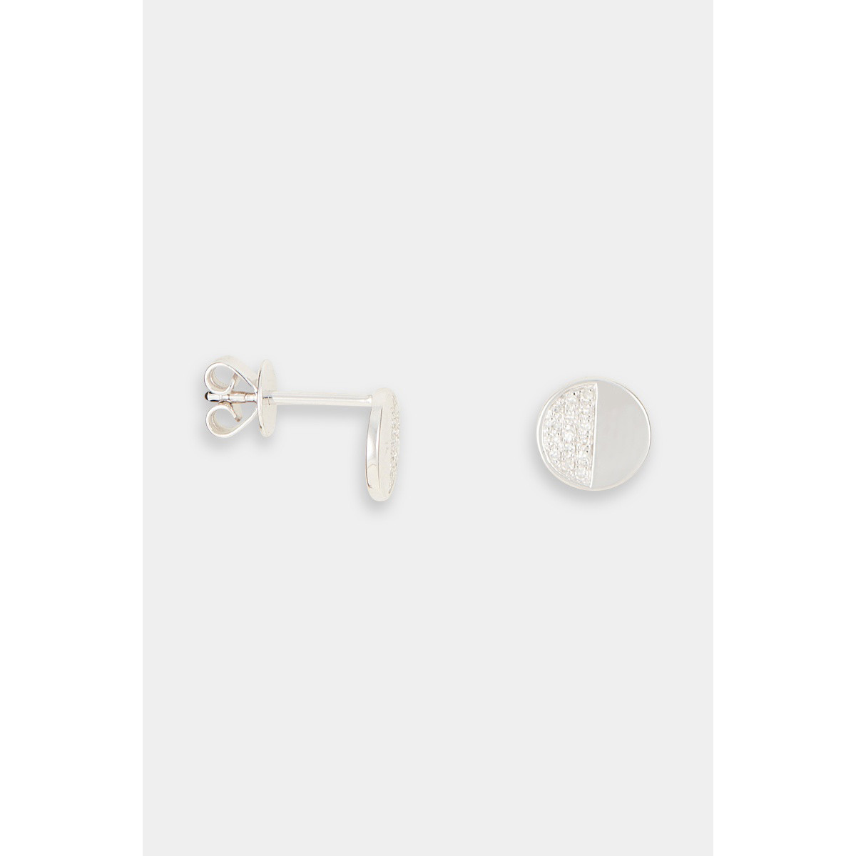 Boucles d'oreilles "Immuable" Or blanc et Diamant