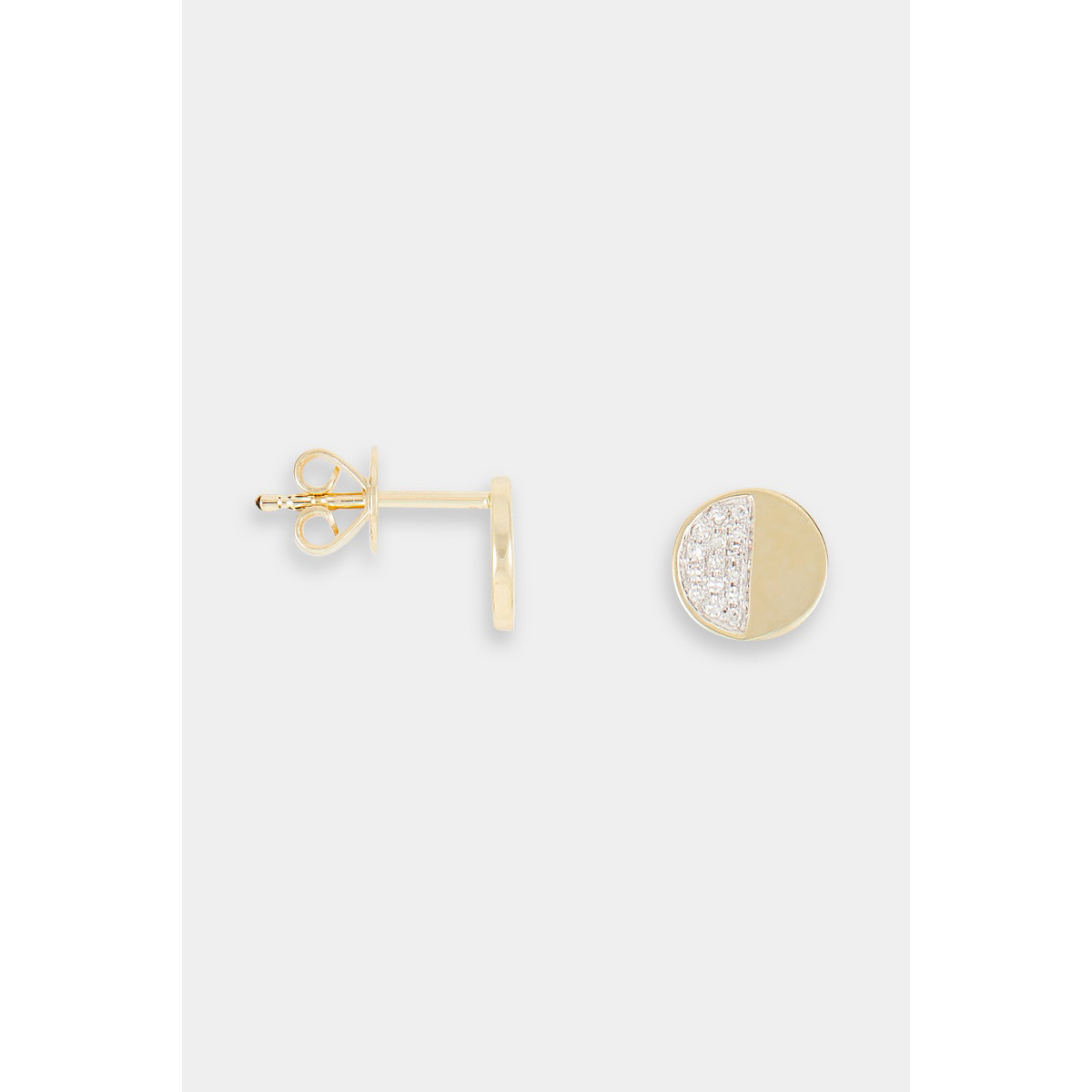 Boucles d'oreilles "Immuable" Or jaune et Diamant
