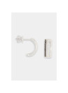 Boucles d'oreilles "Inaltérable" Or blanc et Diamant