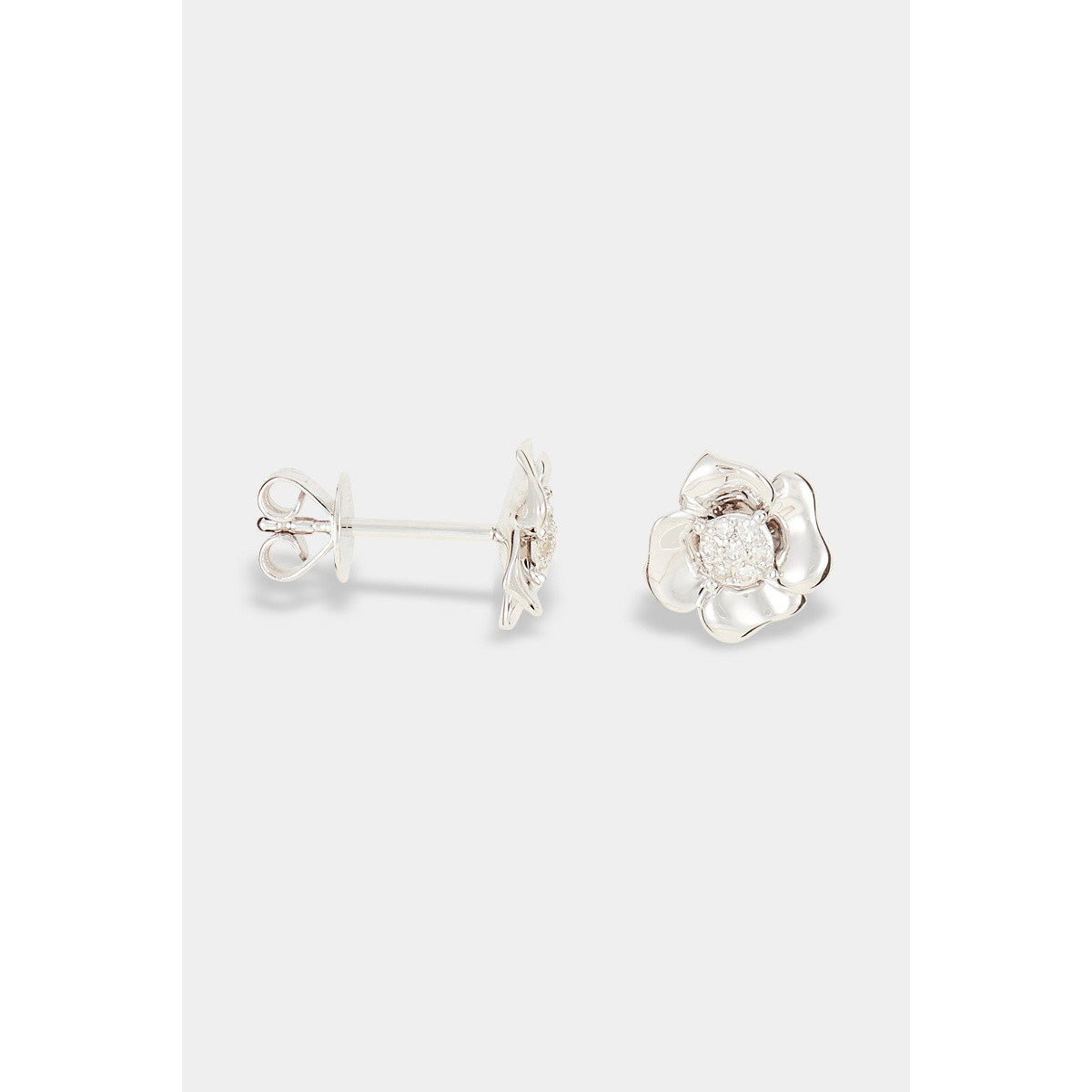 Boucles d'oreilles "Inspirante" Or blanc et Diamant Boucles d'oreilles "Inspirante" Or blanc et Diamant