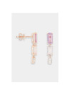 Boucles d'oreilles "Invitante" Or rose et Améthyste