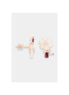 Boucles d'oreilles "Irréelle" Or rose et Multipierres