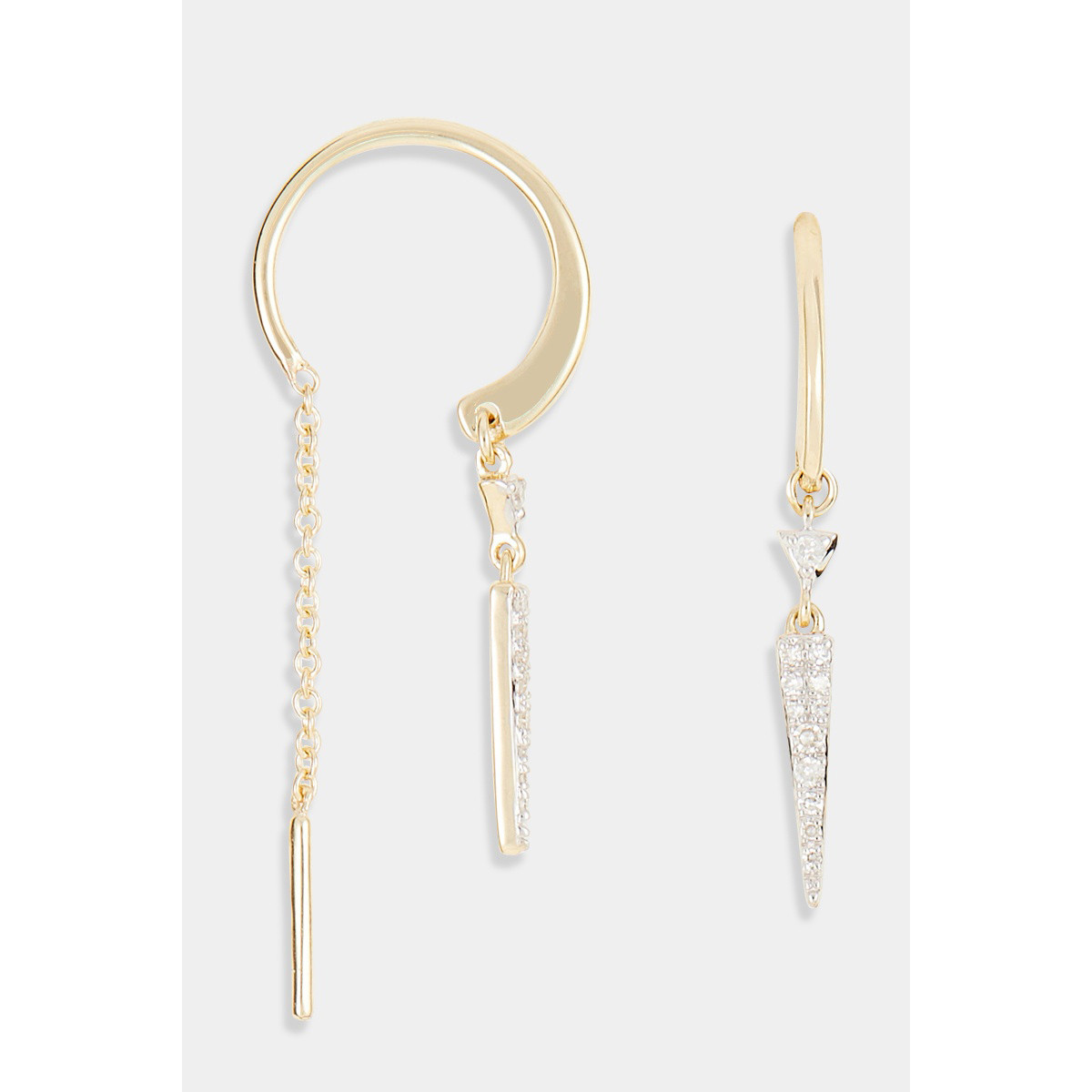 Boucles d'oreilles "Irréversible" Or jaune et Diamant Boucles d'oreilles "Irréversible" Or jaune et Diamant