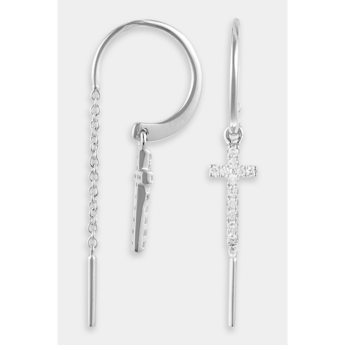Boucles d'oreilles "Ivresse" Or blanc et Diamant Boucles d'oreilles "Ivresse" Or blanc et Diamant