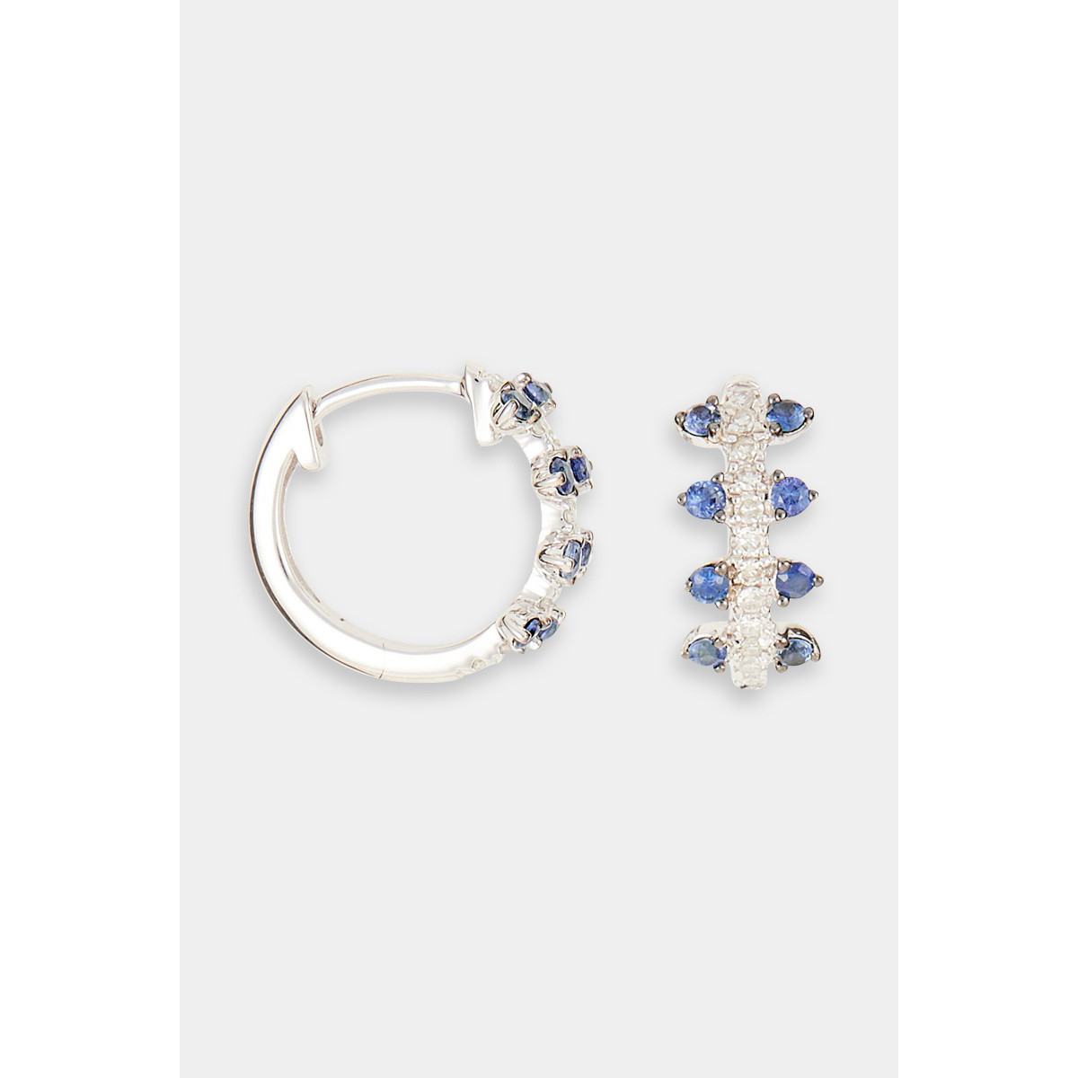 Boucles d'oreilles "Jaillissante" Or blanc et Saphir Boucles d'oreilles "Jaillissante" Or blanc et Saphir