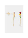 Boucles d'oreilles "Joviale" Or jaune et Multipierres