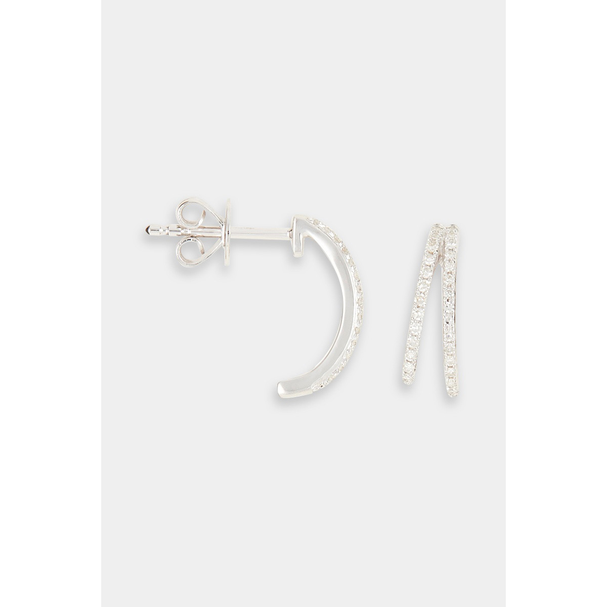 Boucles d'oreilles "Jubilante" Or blanc et Diamant Boucles d'oreilles "Jubilante" Or blanc et Diamant