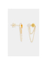 Boucles d'oreilles "Juste" Or jaune et Diamant