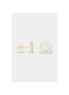 Boucles d'oreilles "La Bienvenue" Or jaune et Saphir