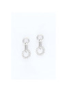 Boucles d'oreilles "La Vibrante" Or blanc et Diamant
