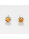 Boucles d'oreilles "L'Impassible" Or jaune et Citrine