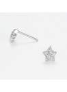 Boucles d'oreilles "L'Invincible" Or blanc et Diamant