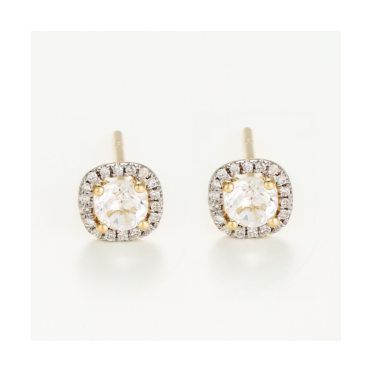Boucles d'oreilles "Louable" Or jaune et Topaze Boucles d'oreilles "Louable" Or jaune et Topaze