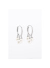 Boucles d'Oreille D0,06/16 Perle 4mm/4+5mm/2"Lune Pure"
