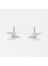 Boucles d'oreilles "Majestueuse" Or blanc et Diamant