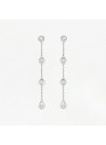 Boucles d'oreilles "Majestueuse" Or blanc et Diamant