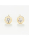 Boucles d'oreilles "Mélancolique" Or jaune et Diamant