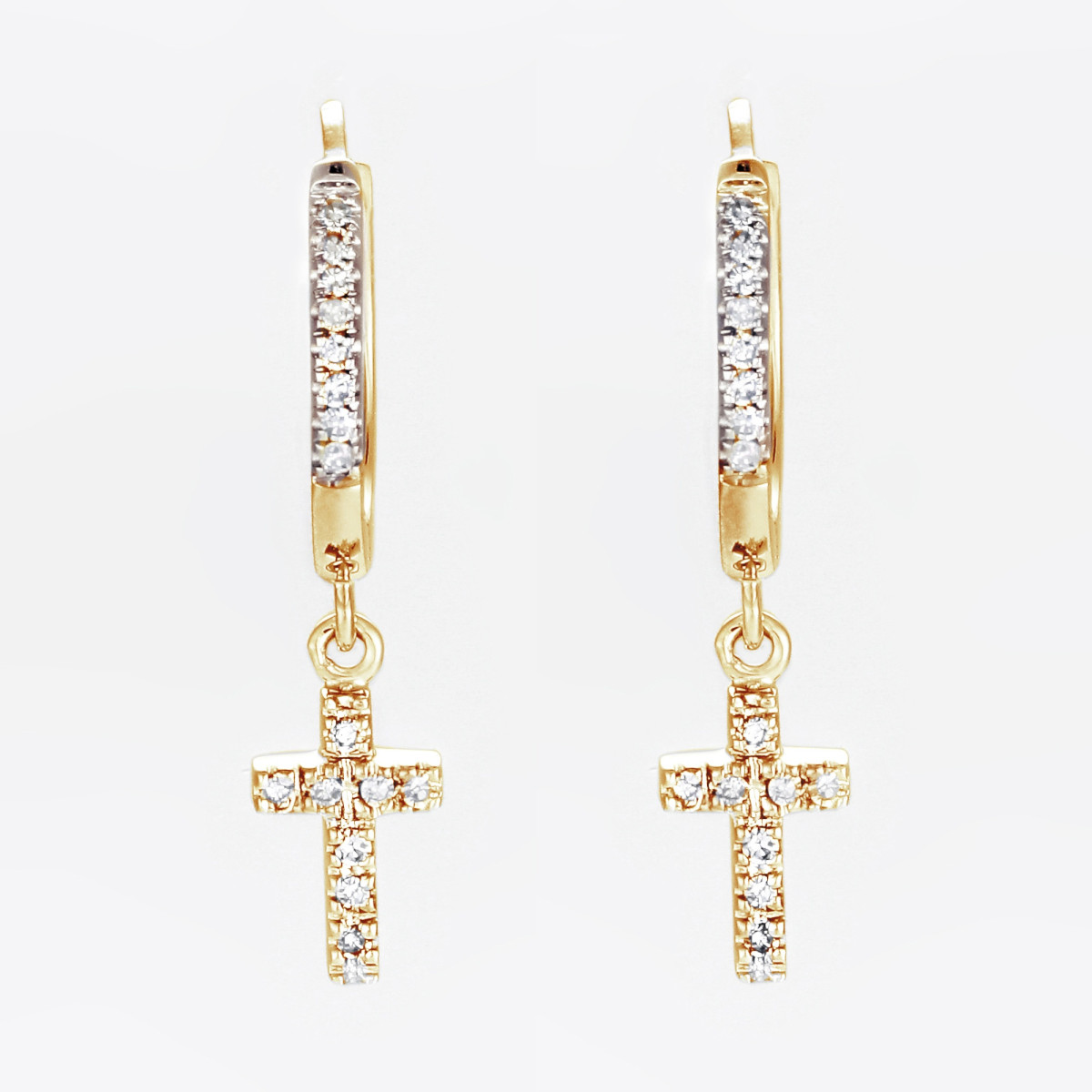 Boucles d'Oreilles or jaune D0,11/36"Merveille" Boucles d'Oreilles or jaune D0,11/36"Merveille"