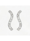 Boucles d'oreilles "Méritée" Or blanc et Diamant
