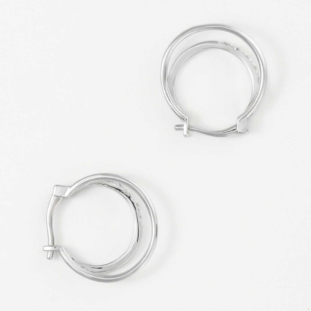 Boucles d'oreilles "Mirifique" Or blanc et Diamant Boucles d'oreilles "Mirifique" Or blanc et Diamant