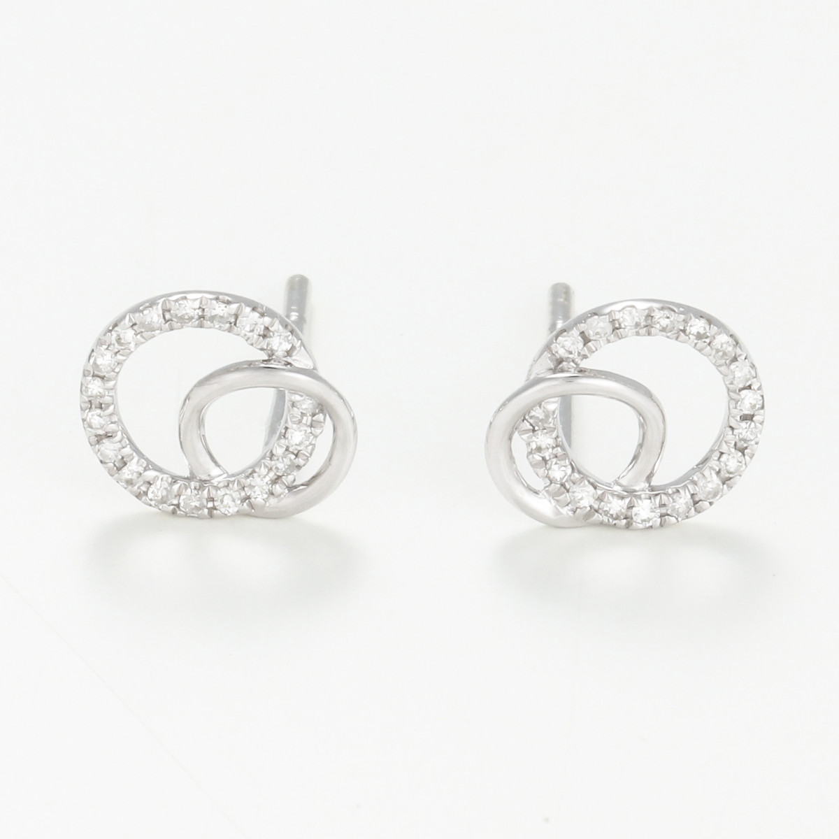 Boucles d'oreilles "Mon Adorable" Or blanc et Diamant Boucles d'oreilles "Mon Adorable" Or blanc et Diamant
