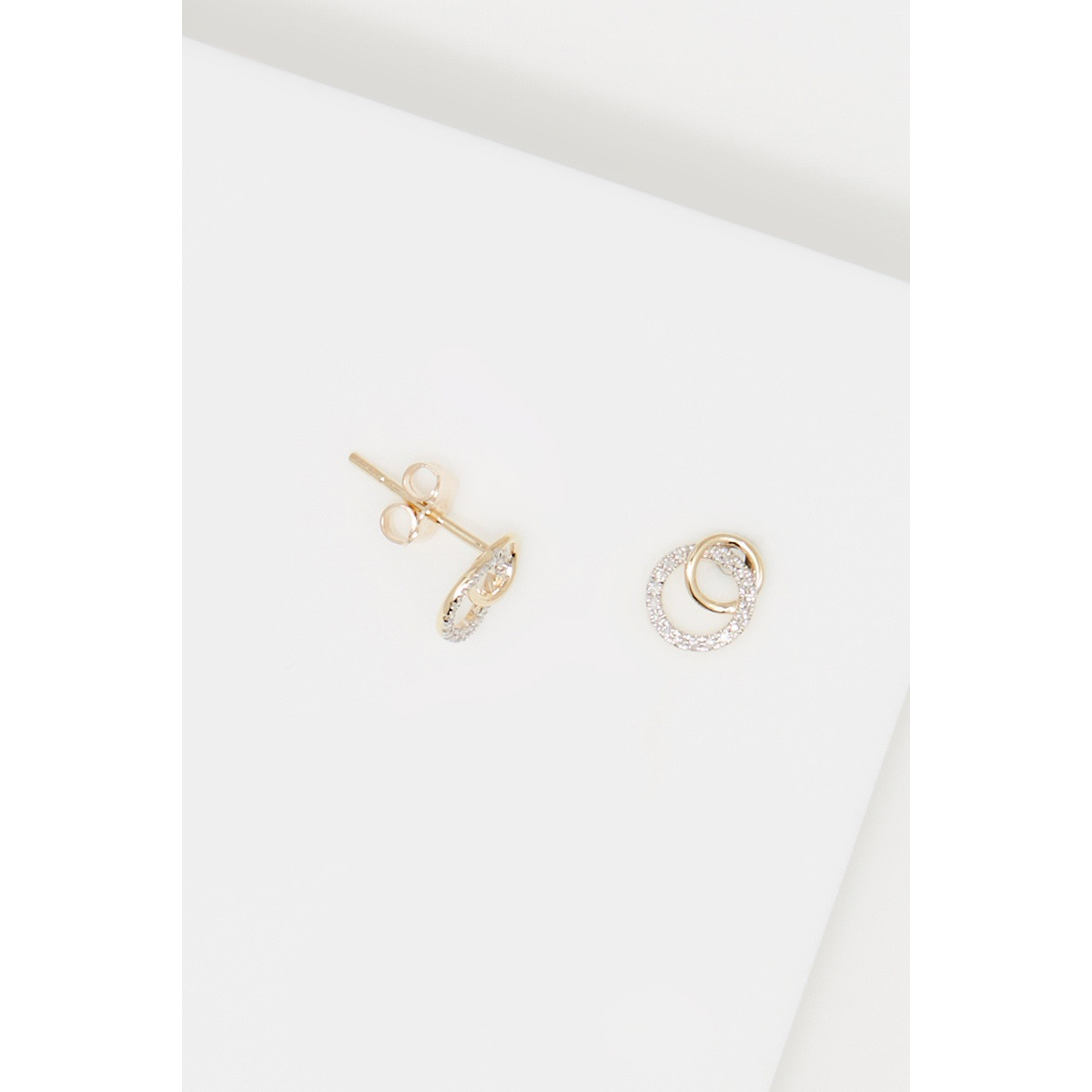 Boucles d'oreilles "Mon Adorable" Or jaune et Diamant