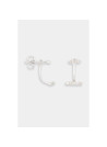 Boucles d'oreilles "Mon Ambrée" Or blanc et Diamant