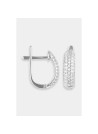 Boucles d'oreilles "Mon Attentionnée" Or blanc et Diamant