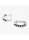Boucles d'oreilles "Muse Exquise" Or blanc et Diamant