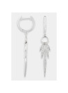 Boucles d'oreilles "Naïade Douce" Or blanc et Diamant