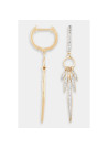 Boucles d'oreilles "Naïade Douce" Or jaune et Diamant