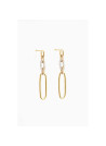Boucles d'oreilles "Ondoyante" Or jaune et Diamant