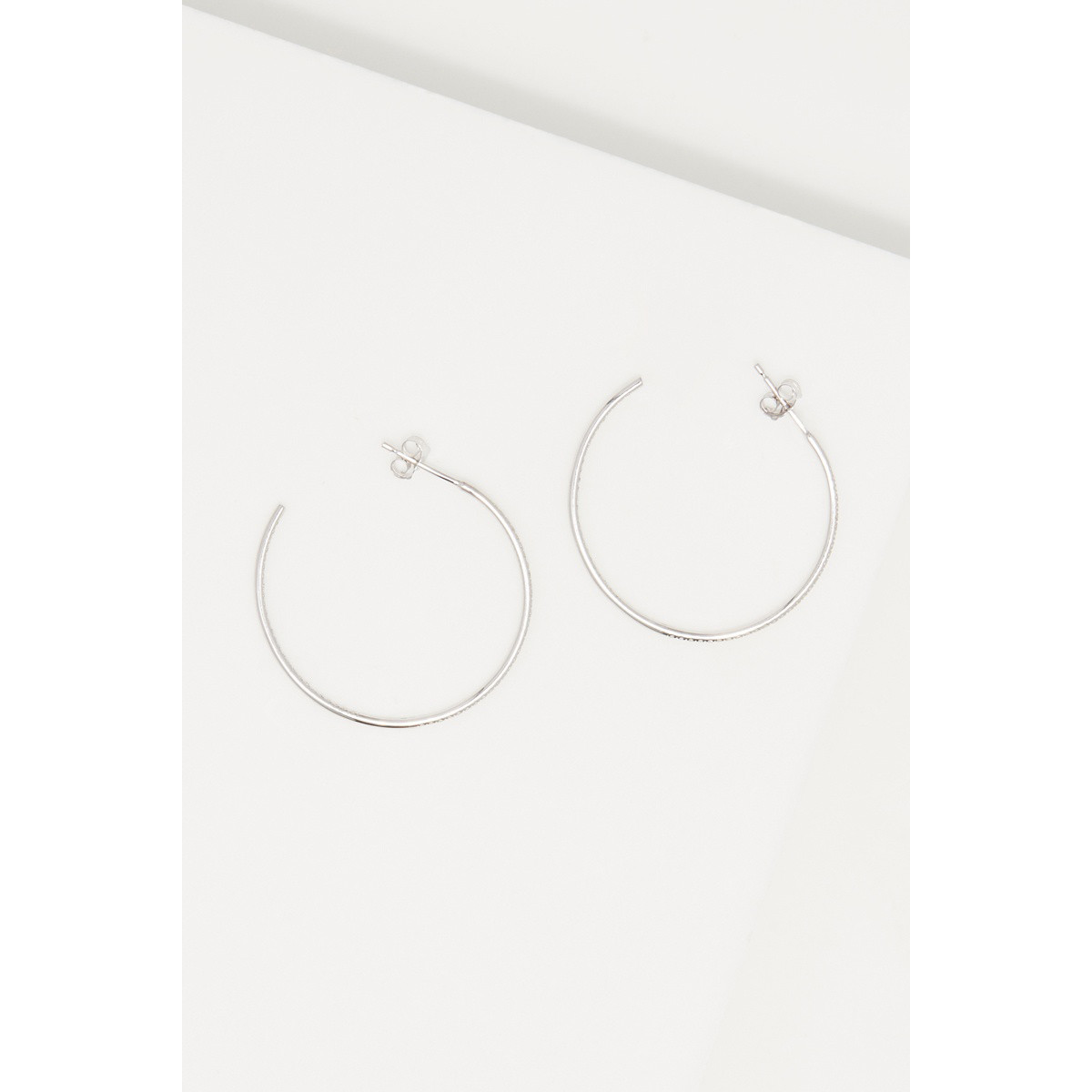 Boucles d'oreilles "Perceptive" Or blanc et Diamant