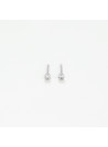 Boucles d'oreilles "Nymphe Lunaire" Or blanc et Diamant
