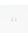 Boucles d'oreilles "Nymphe Lunaire" Or jaune et Diamant