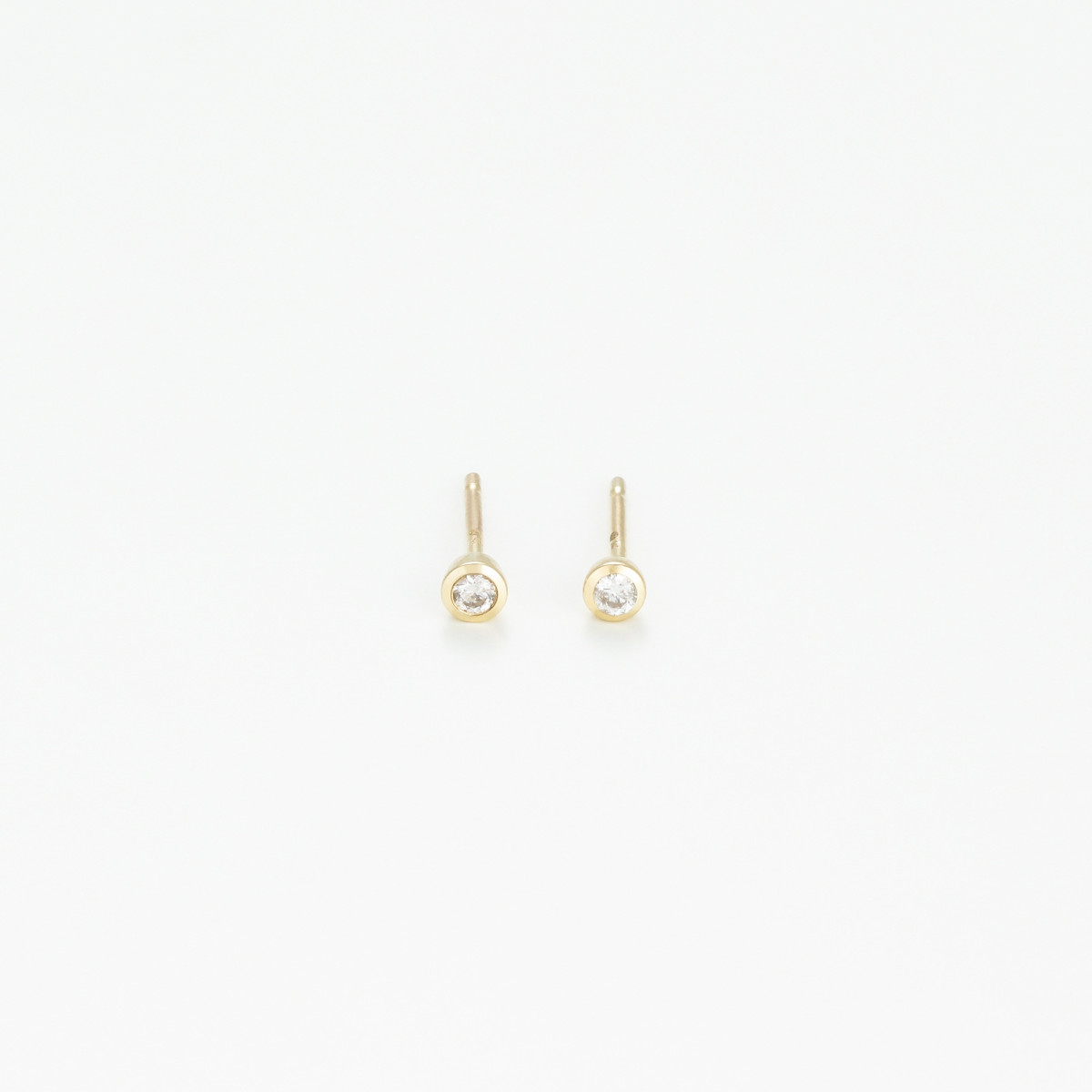 Boucles d'oreilles "Nymphe Lunaire" Or jaune et Diamant