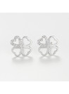 Boucles d'oreilles "Préférée" Or blanc et Diamant