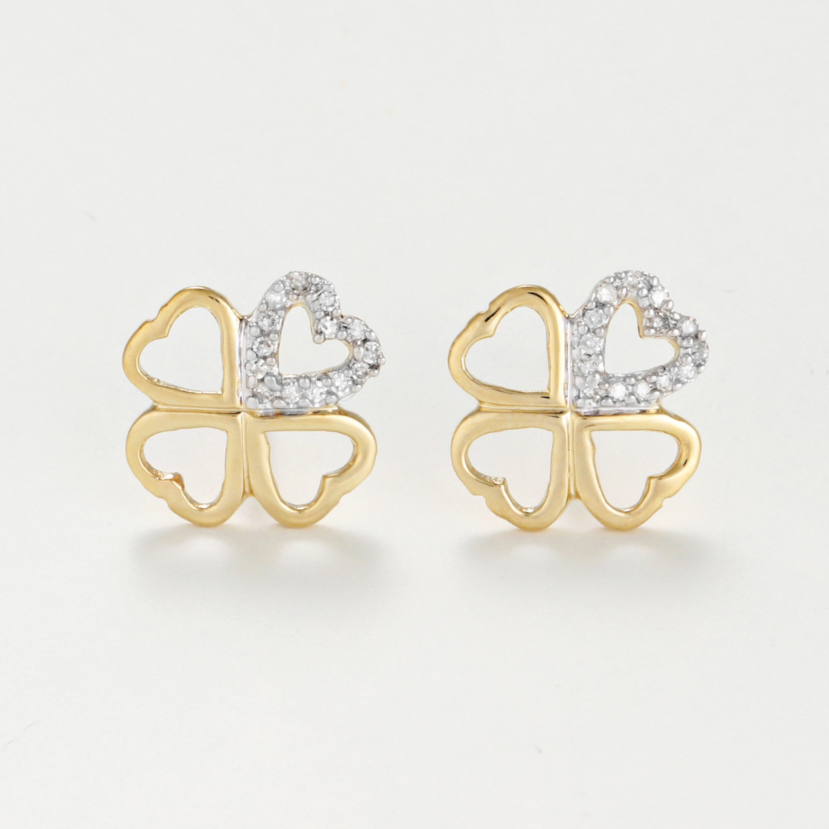 Boucles d'oreilles "Préférée" Or jaune et Diamant