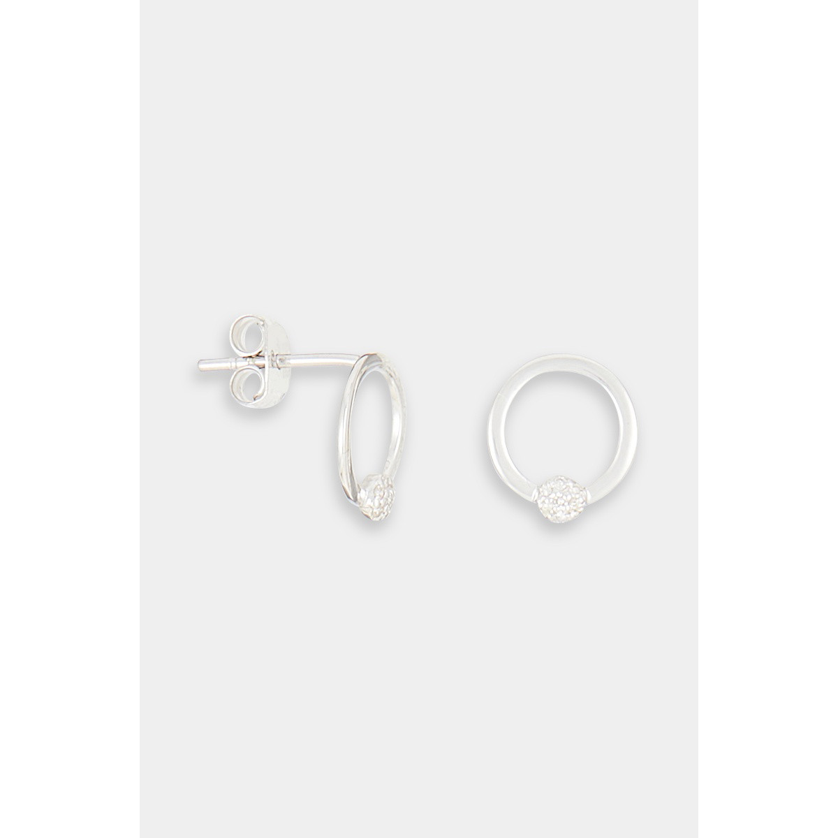 Boucles d'oreilles "Radieuse" Or blanc et Diamant