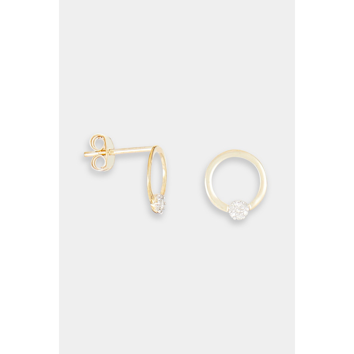 Boucles d'oreilles "Radieuse" Or jaune et Diamant