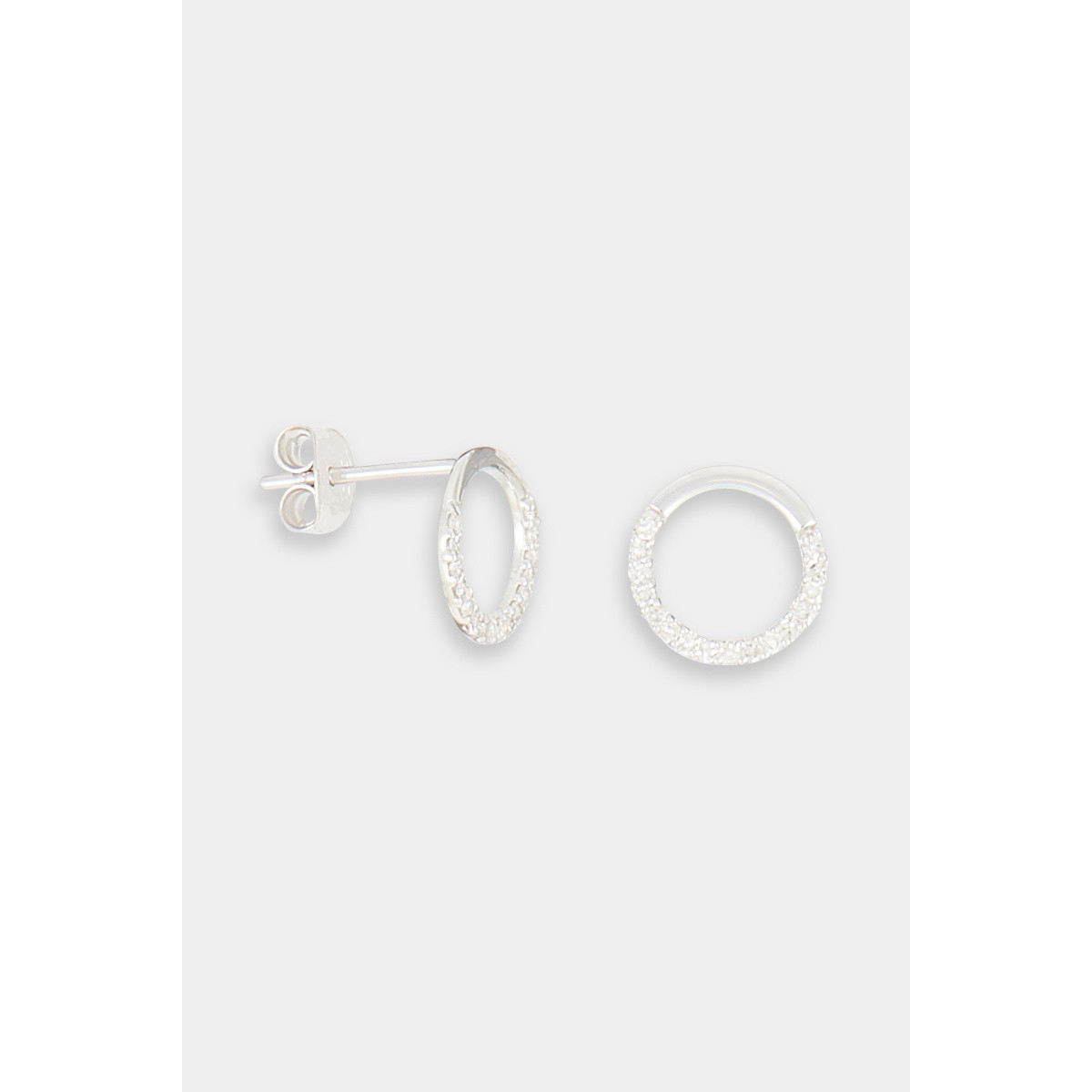 Boucles d'oreilles "Raffinée" Or blanc et Diamant